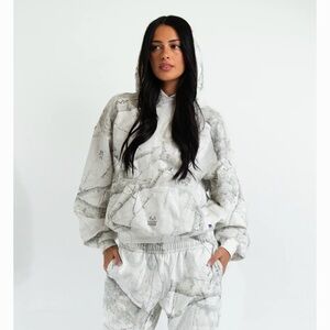 Realtree X Resca Lounge snow camo Hoodie